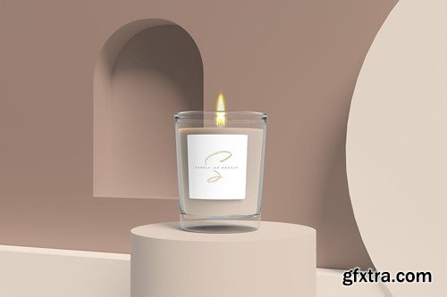 Minimalist Candle Jar Mockup YT2EQZE