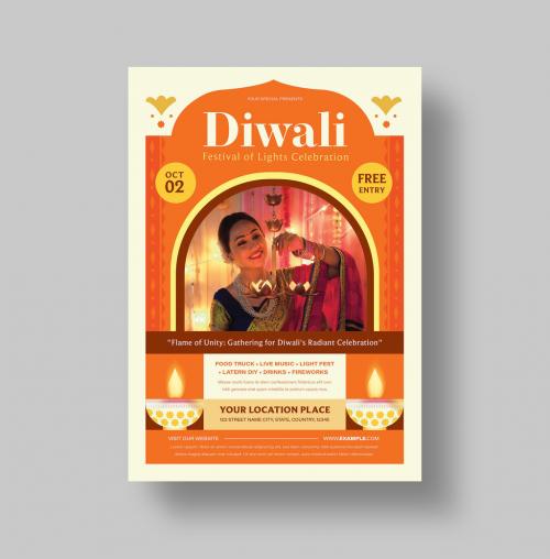 Diwali Flyer Template 637171449