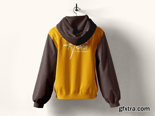 Realistic Hanging Hoodie Mockups Front and Back CM2TSGG