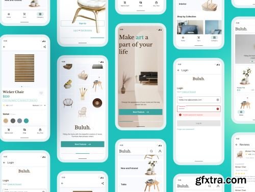 Buluh - Furniture Shop Mobile App UI Kit Ui8.net