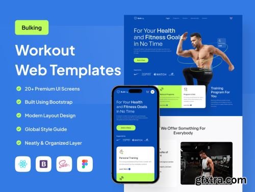 Bulking - Workout Web Templates Ui8.net