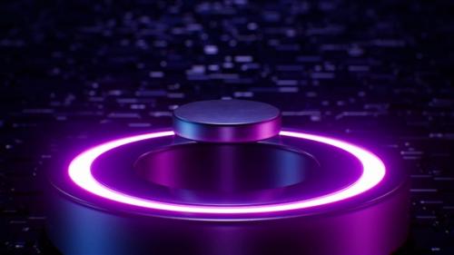 Videohive - Glowing Neon Light Superconductivity Object - 47635948 - 47635948