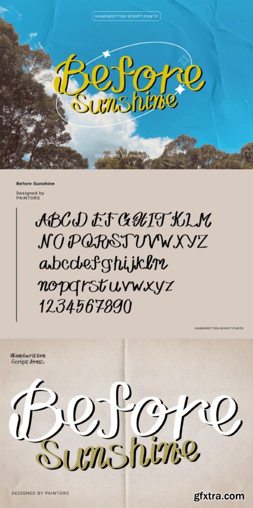 Before Sunshine Font