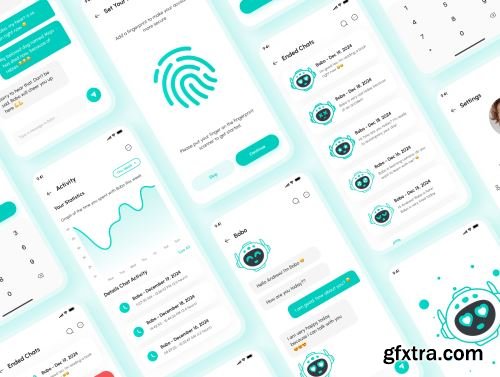 Bobo - ChatBot Messenger App UI Kit Ui8.net