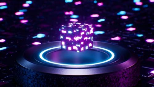 Videohive - Sci Fi Cube Superconductor Vj Loop - 47635951 - 47635951