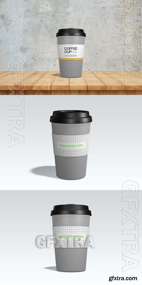 Coffee Cup Packaging Mockup CQDS5EK