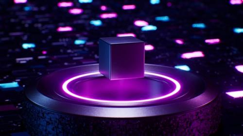 Videohive - Futuristic Sci Fi Cube Superconductor - 47635954 - 47635954