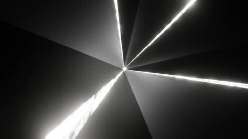 Videohive - Black And White Star Energy Background Vj Loop In HD - 47596385 - 47596385