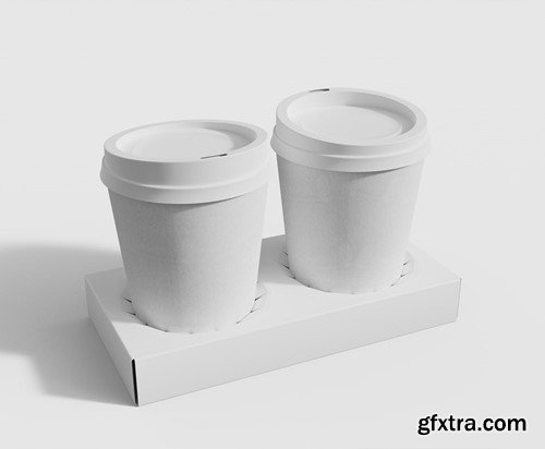 Take away Coffee Cups Mockup TEEKP5L