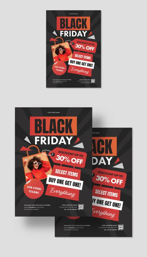 Black Friday Sale Flyer Template 637179354