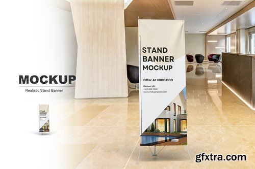 Stand Banner Mockup QPZAWAK