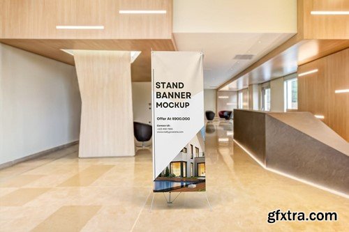 Stand Banner Mockup QPZAWAK