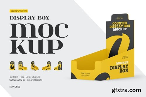 Counter Display Box Mockup Set 57SJYYY