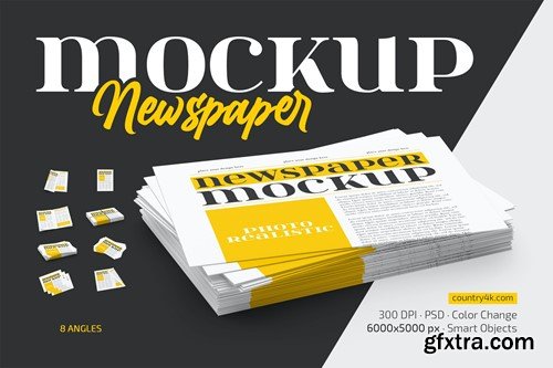 Newspaper Mockup Set 88BX32S