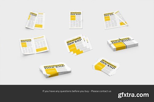 Newspaper Mockup Set 88BX32S