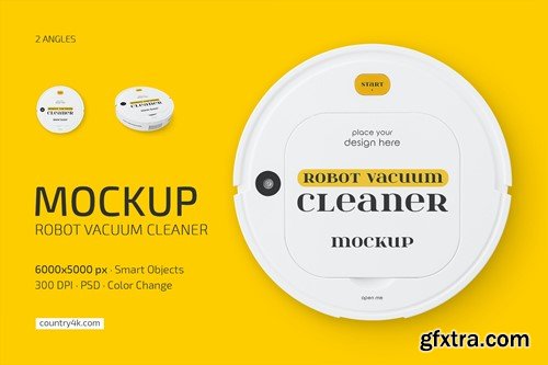 Robot Vacuum Cleaner Mockup Set NZPXJXR