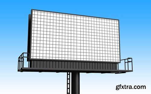 Billboard Mockup Low Angle View VJPCDP7