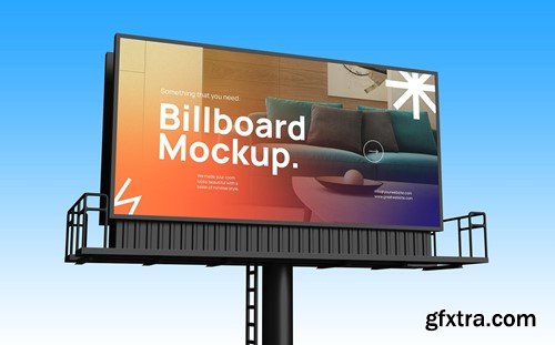 Billboard Mockup Low Angle View VJPCDP7