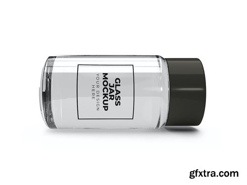 Transparent Glass Jar Mockup Set RDXU92J