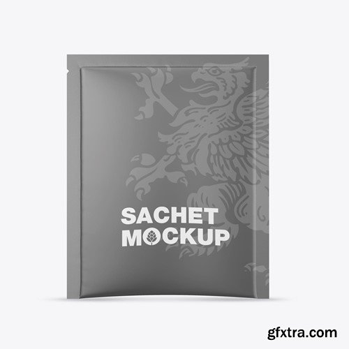 Set Plastic Sachet Mockup 92WXY7P