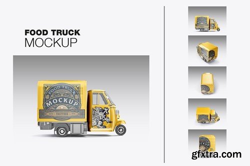 Pack Food Truck Mockup CTBM3RF