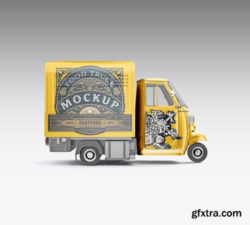 Pack Food Truck Mockup CTBM3RF