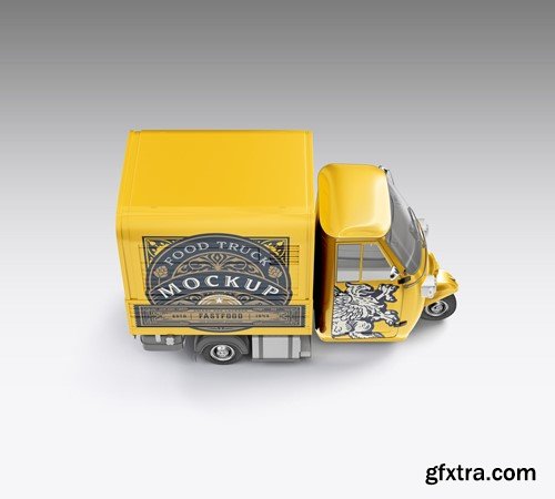 Pack Food Truck Mockup CTBM3RF