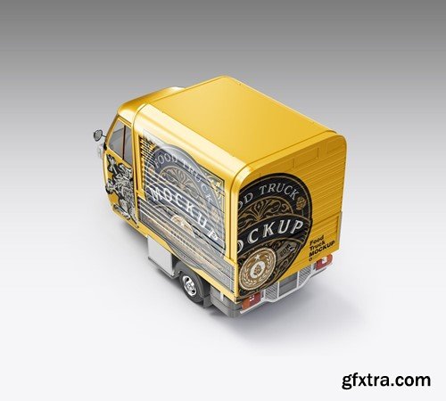 Pack Food Truck Mockup CTBM3RF