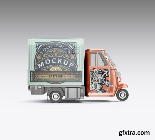 Pack Food Truck Mockup CTBM3RF