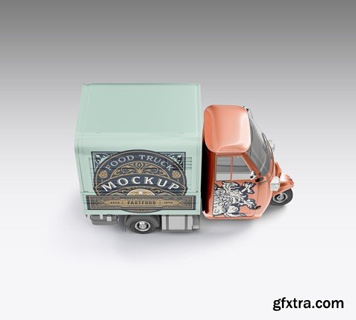 Pack Food Truck Mockup CTBM3RF