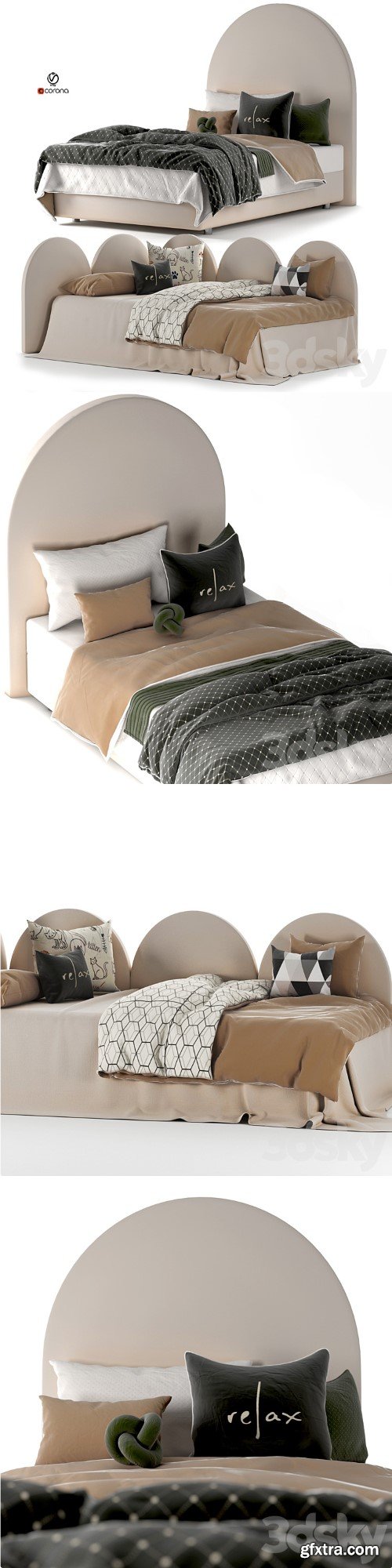 Peonihome day and rest bed set 32