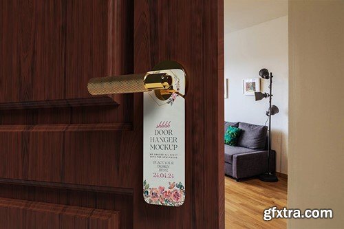 Door Hanger Mockup KN43R6P