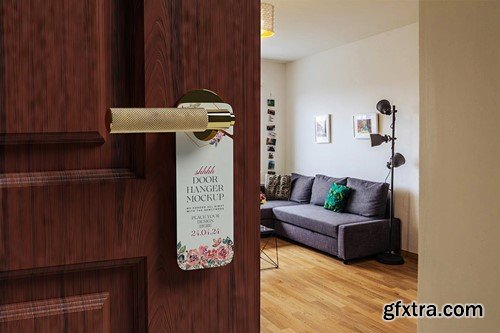 Door Hanger Mockup KN43R6P