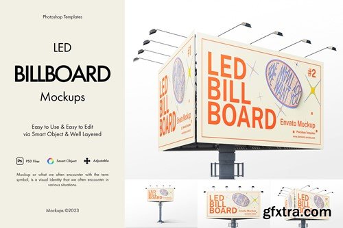 LED Billboard Mockup XDCWVQY