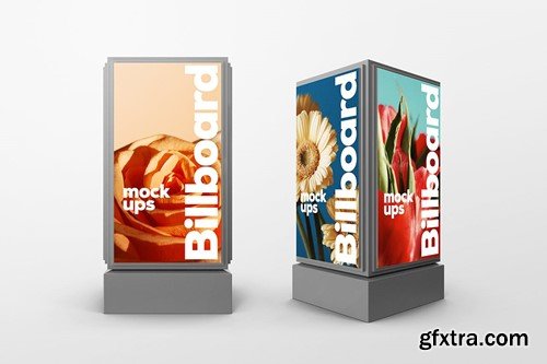 Triangular Billboard Mockup CZCTFPF