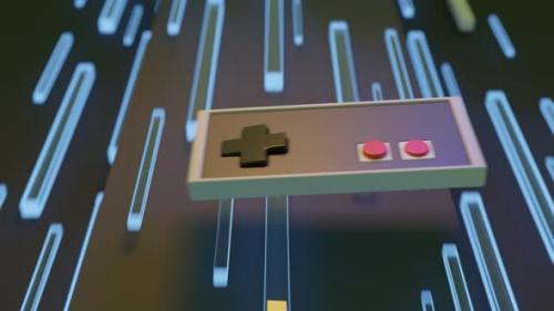 Videohive - Gamepad Style Retro Game Background - 47598522 - 47598522