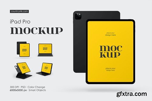 Tablet Mockup Set 4LGJJJB