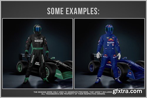 F1 Racing Kit Mockup M9Z7PHV