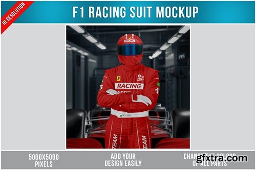 F1 Racing Kit Mockup QYJGHJJ