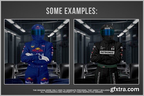 F1 Racing Kit Mockup QYJGHJJ