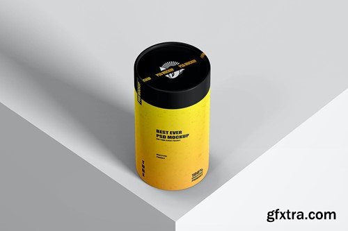 Cylindrical Paper Tube Round Box Mockup 250 Gram VHTWE3D