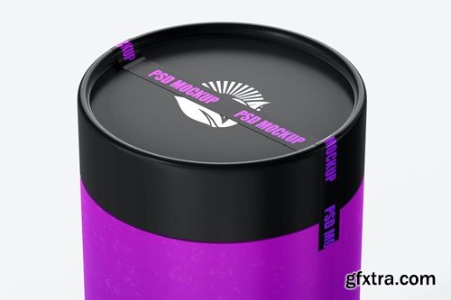 Cylindrical Paper Tube Round Box Mockup 250 Gram VHTWE3D