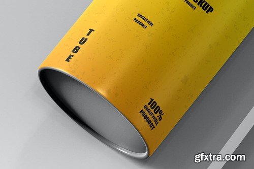 Cylindrical Paper Tube Round Box Mockup 250 Gram VHTWE3D