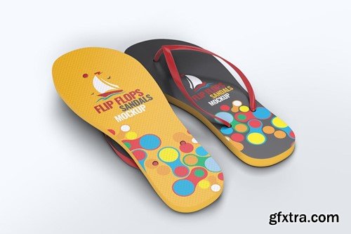 Flip Flops Sandals Mock-Up JSJFD4D