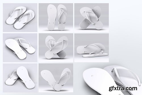 Flip Flops Sandals Mock-Up JSJFD4D