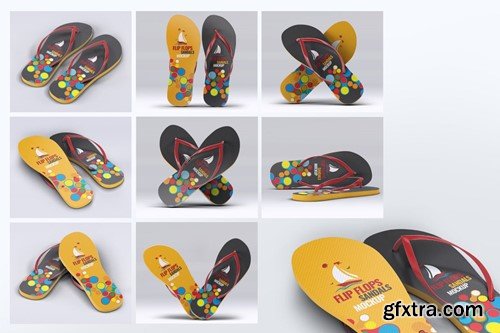 Flip Flops Sandals Mock-Up JSJFD4D