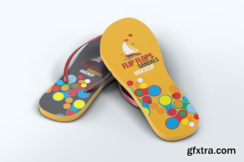 Flip Flops Sandals Mock-Up JSJFD4D