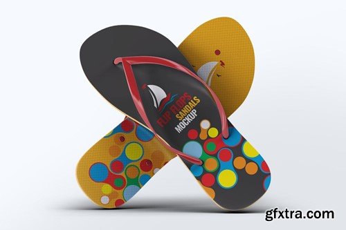 Flip Flops Sandals Mock-Up JSJFD4D