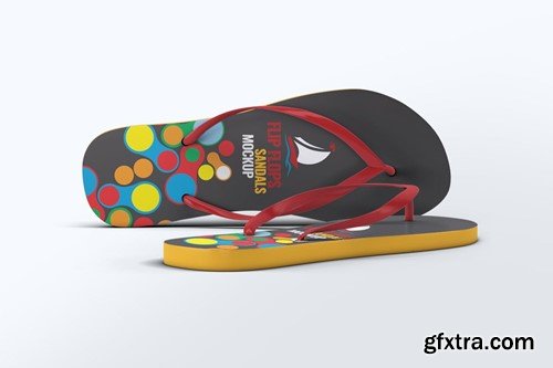 Flip Flops Sandals Mock-Up JSJFD4D