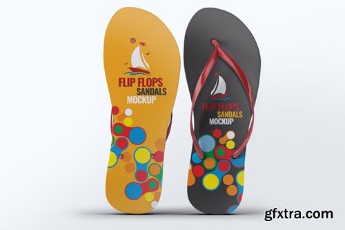 Flip Flops Sandals Mock-Up JSJFD4D